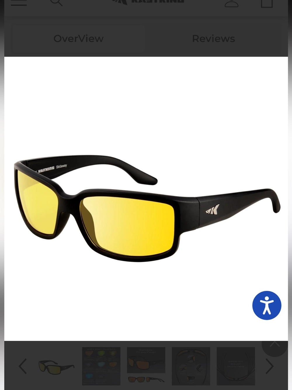 Men's Black Sunglasses with Yellow Lenses
